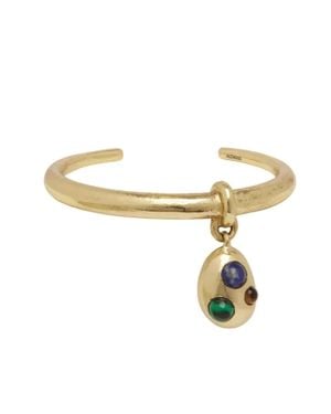 ALÉMAIS Jem Stone Egg Drop Bangle - Metallic