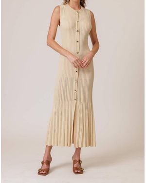 Line & Dot Deliah Dress - Natural