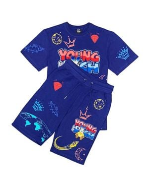 Genuine Young & Rich Short Set - Blue