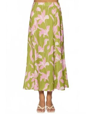 Lost + Wander Flora Alcazar Maxi Skirt - Yellow