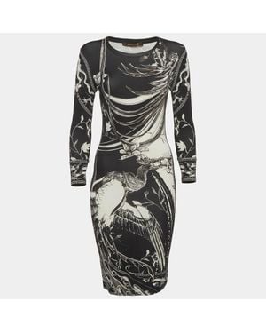 Roberto Cavalli Knit Bodycon Dress - Black