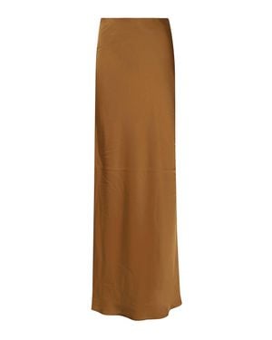 Ralph Lauren Recycled Polyester Satin Maxi Skirt - Brown