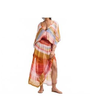 Vitamin A Petra Caftan Dress - Orange
