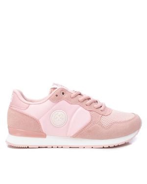 Xti Lace-Up Sneakers By _ - Pink