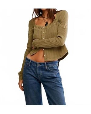Free People Lets Party Cardigan - Blue
