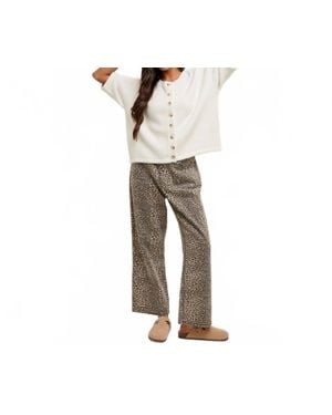 Wishlist Ayla Leopard Pants - Natural