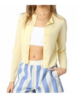 Olivaceous Rhodes Knit Cardigan - White