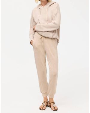 Johnny Was Cozy Contrast Stripe Jogger - Natural