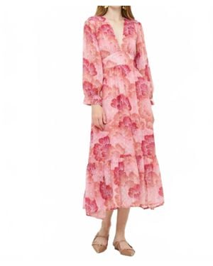 Oliphant Tie Back Maxi Dress - Pink