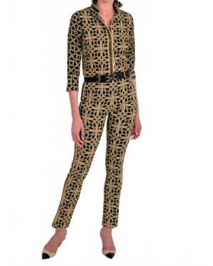 Gretchen Scott Ring Toss Gripless Pull On Pants - Natural