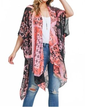 Stylein Print Kimono - Red