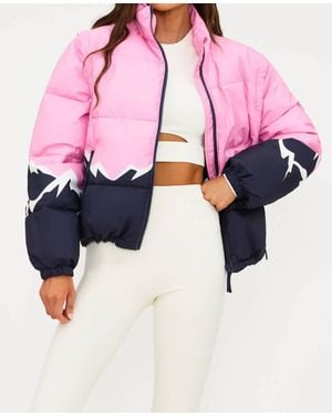 Beach Riot Kris Convertible Puffer Jacket - Pink
