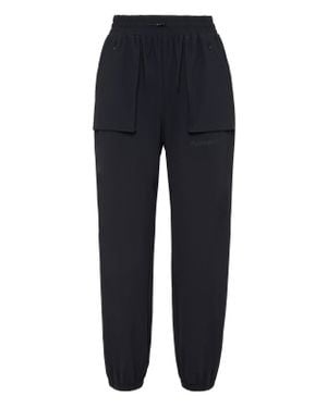 Philipp Plein Nylon Stretch High Waisted Jogging Pants - Blue