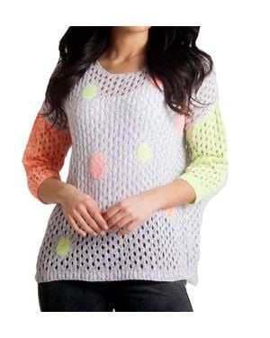 French Kyss Bubbles Crochet Top - White