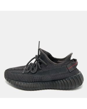 Yeezy Knit Fabric Boost 350 V2 "Cinder" Low Top Sneakers Size 38 2/3 - Black