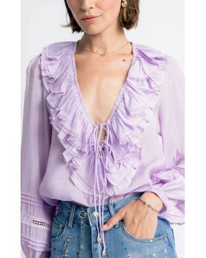 DREAM CATCHER Aria Bohemian Blouse - Purple