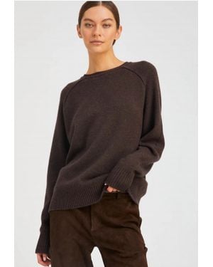 SPRWMN Cashmere Boyfriend Sweater - Brown