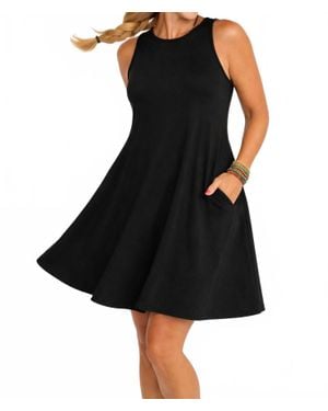 SHANNALEE A-Line Bamboo Dress - Black