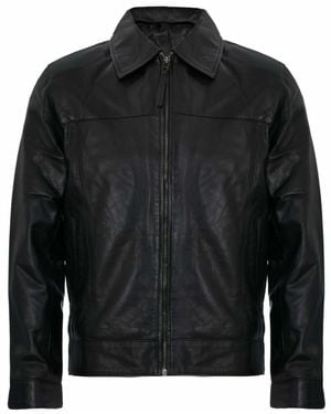 Infinity Leather Classic 70S Harrington Jacket - Black