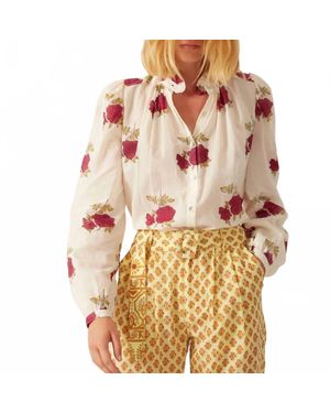 Alix Of Bohemia Annabel Cerise Rosette Shirt - Multicolor