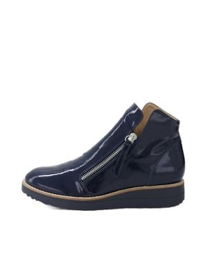 DJANGO & JULIETTE Ohmy Leather Ankle Boots - Blue