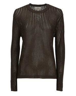 Loulou de Saison Hedora Viscose Sweater - Black
