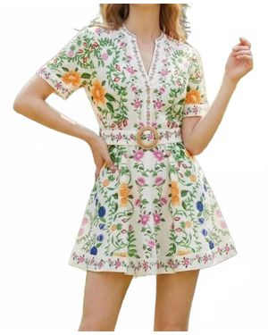 Taelynn Bailey Mini Dress - Green