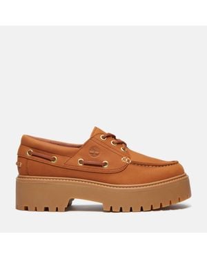Timberland Stone Street Platform Boat Shoe - Brown
