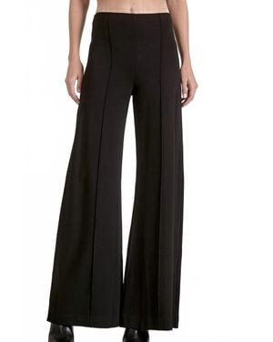 Elan Wide Leg Cotton Pant - Black