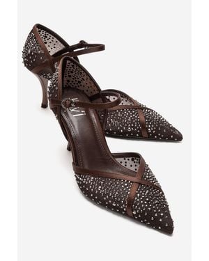 Prologue Shoes Rachel Embellished Stiletto Pump - Metallic
