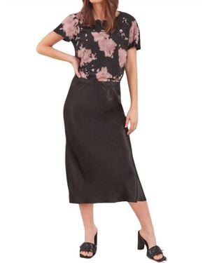 Lamade Dorit Silky Slip Skirt - Black