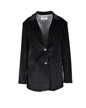 ANNIE PARIS Tailored Velvet Jacket - Black