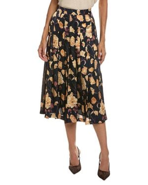 Ted Baker Pleated A-Line Skirt - Black