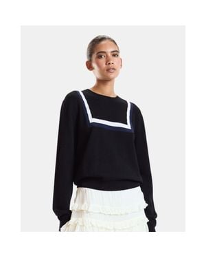 Cynthia Rowley Eastport Knit Pullover - Black
