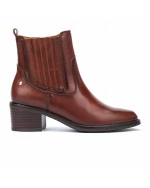 Pikolinos Bacarot Leather Ankle Boots - Brown