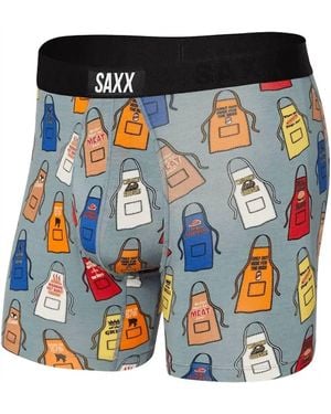Saxx Underwear Co. Vibe Super Soft Boxer Brief - Blue
