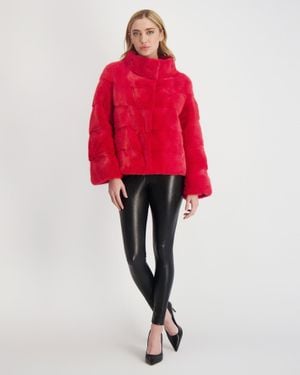 Gorski Reversible Mink Jacket - Red