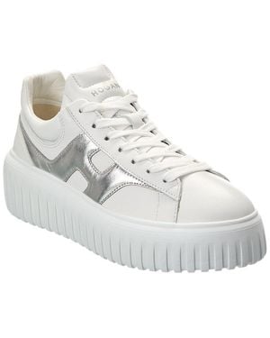 Hogan H-Stripes Leather Sneaker - White