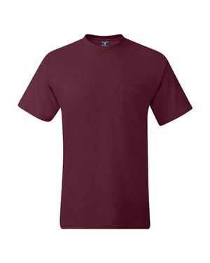 Hanes Beefy-T Pocket T-Shirt - Purple