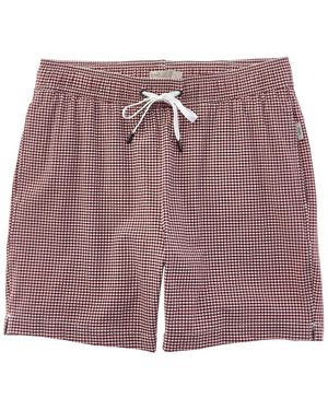 Onia Charles Seersucker Swim Trunk - Purple