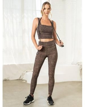 Thrive Societe Endure 7/8 Printed Leggings - Natural