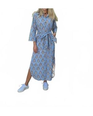Just Darviny Dar Midi Dress - Blue