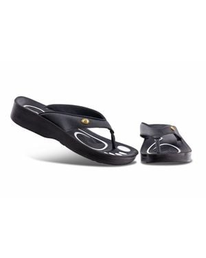 AEROTHOTIC Original Orthotic Comfort Thong Sandal Flip Flops - Black