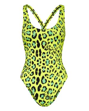 Philipp Plein Monokini Leopard - Red