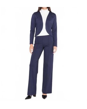 Ripley Rader Ponte Knit Straight Leg Pant - Blue