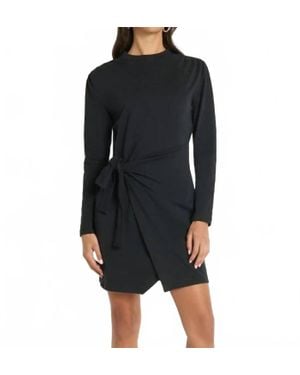 Nation Ltd Taylor Wrap Mini Dress - Black