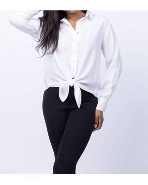 Go> By Go Silk Get Waisted Shirt - White