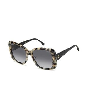 Carrera Sunglasses Square Full Rim, Havana Frame And Dark Gradient Lens 3030/S0Ahf9O - Metallic