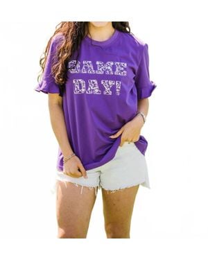 Layerz Clothing Game Day Spirit Tee - Purple