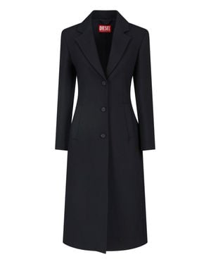 DIESEL Wool-Blend Jacket - Black
